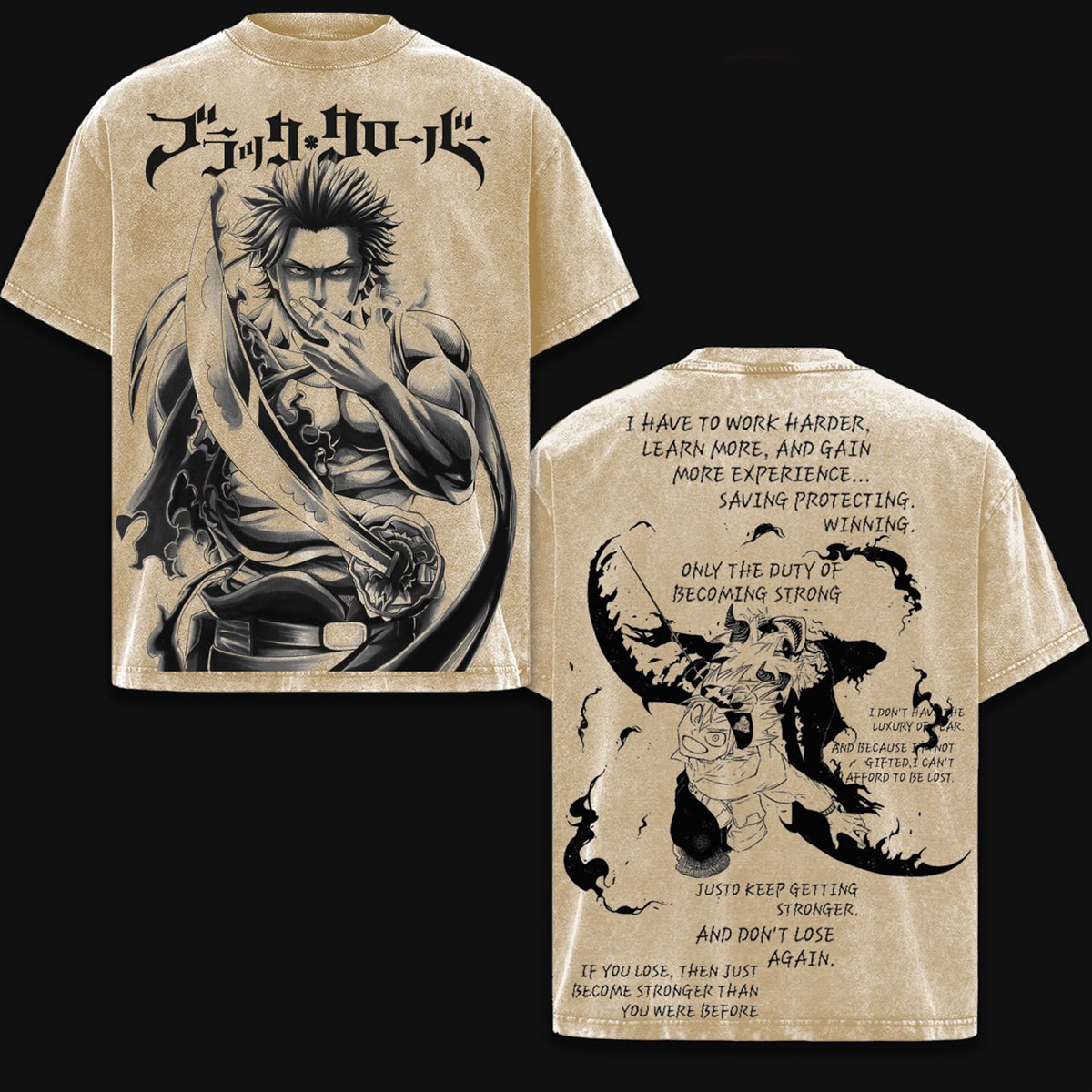 Black Clover  Washed T-shirt/Crewneck/Hoodie