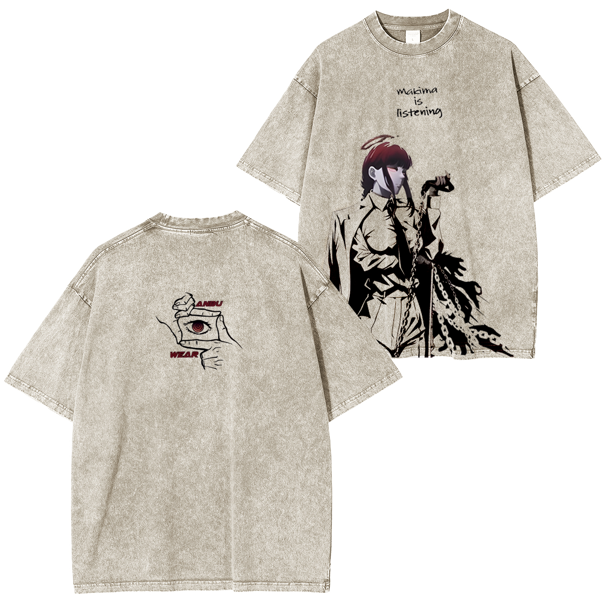 T-shirt Portrait Makima Chainsaw Man