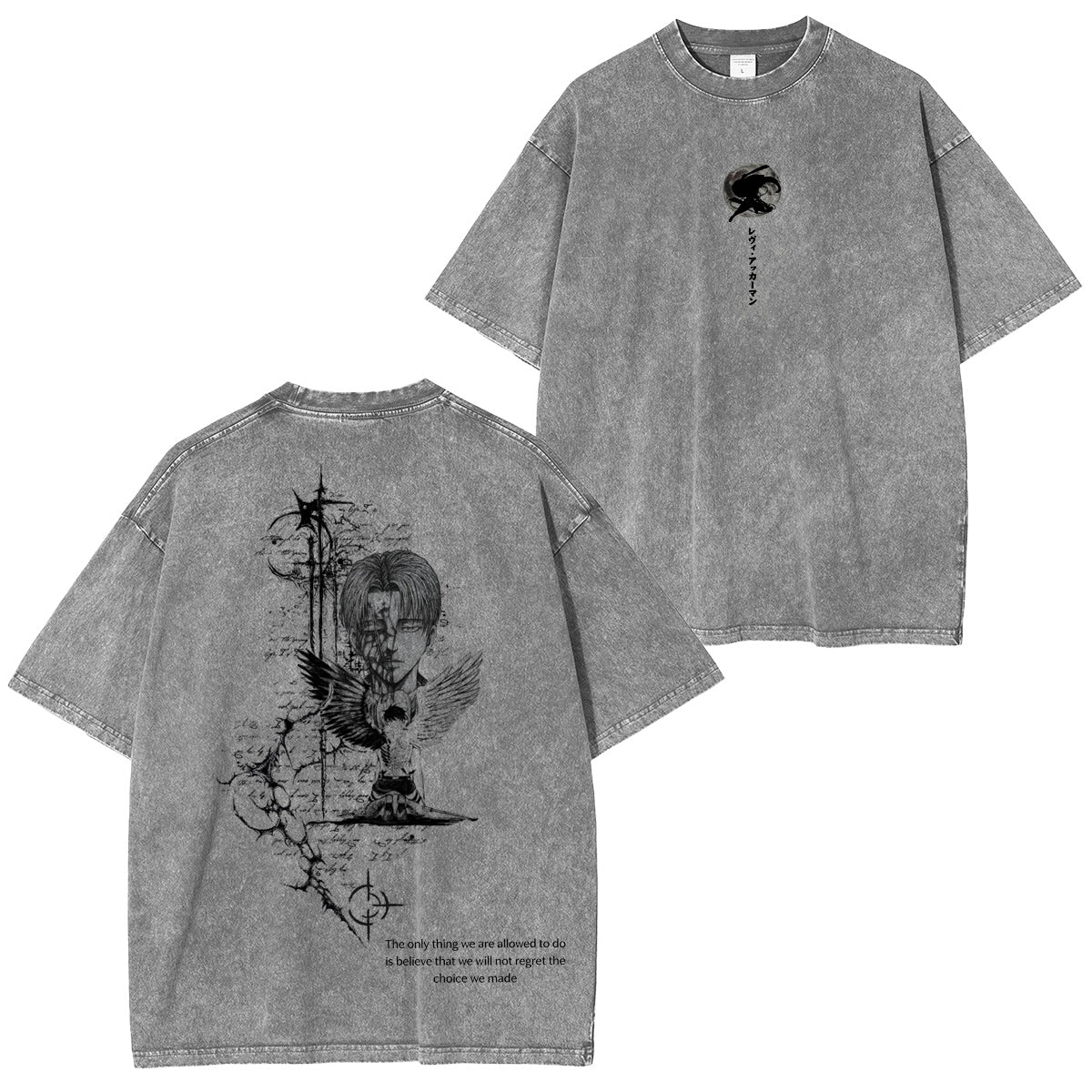 Attack on Titan £ºLevi Ackerman Vintage washed T-shirt/Crewneck/Hoodie