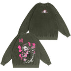 Kamado Nezuko Demon Slayer T-shirt/Sweat-shirt/Sweat à capuche délavé