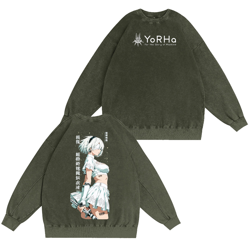 NieR: Automata Washed T-shirt/Crewneck/Hoodie