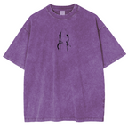 T-shirt en coton délavé animé Solo Leveling de Sung Jin Woo, édition limitée rétro