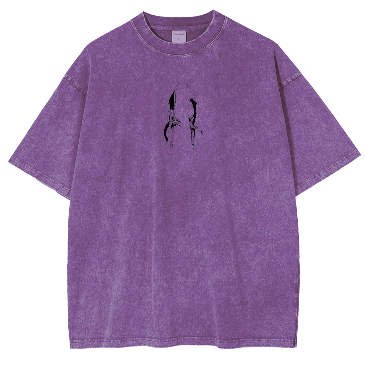 T-shirt en coton délavé animé Solo Leveling de Sung Jin Woo, édition limitée rétro