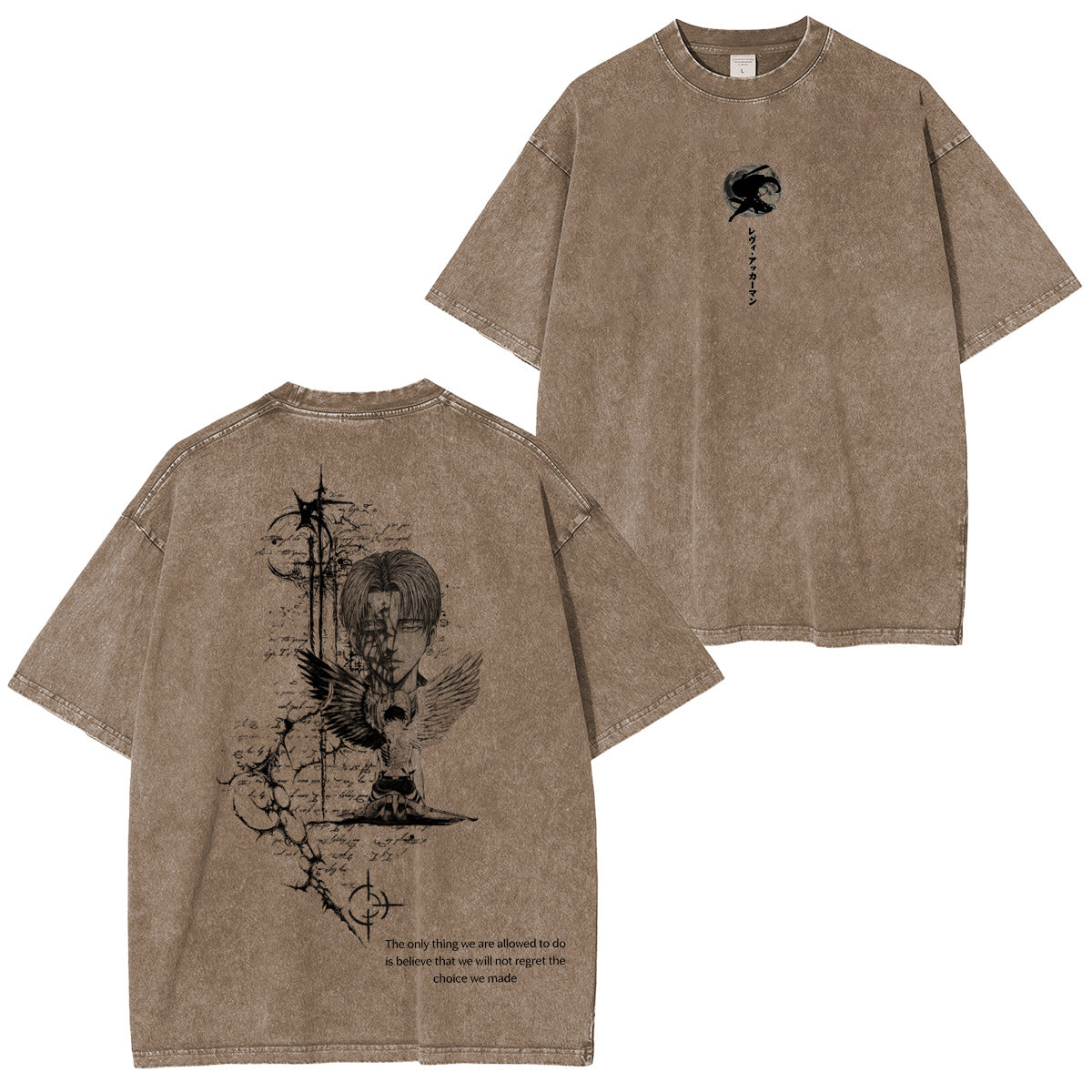 Attack on Titan £ºLevi Ackerman Vintage washed T-shirt/Crewneck/Hoodie