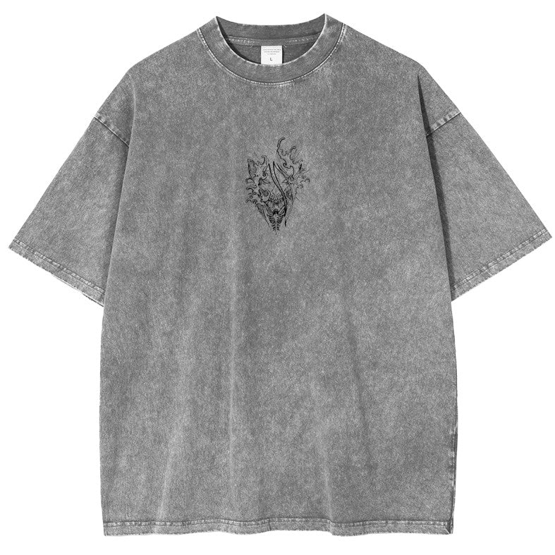 T-shirt unisexe délavé L'Attaque des Titans