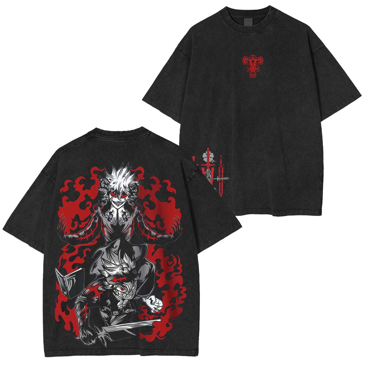 Camiseta extragrande Asta Black Clover