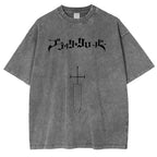 Black Clover Anime Double Printed Vintage Washed Tee Unisex