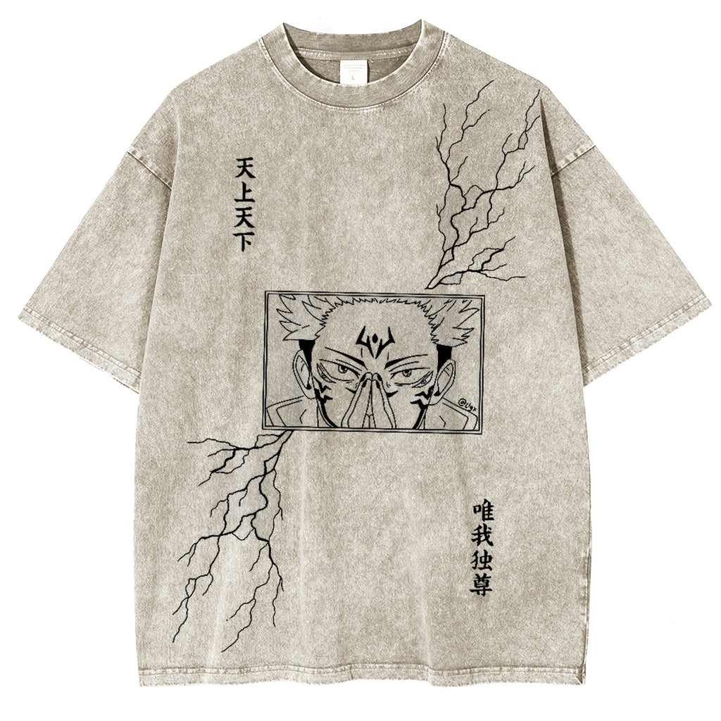 Idées de T-shirts d'Anime de la Série Jujutsu Kaisen de 12 Ukiyo