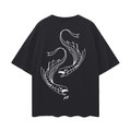 Camiseta de ropa urbana con pez de carisma oscuro