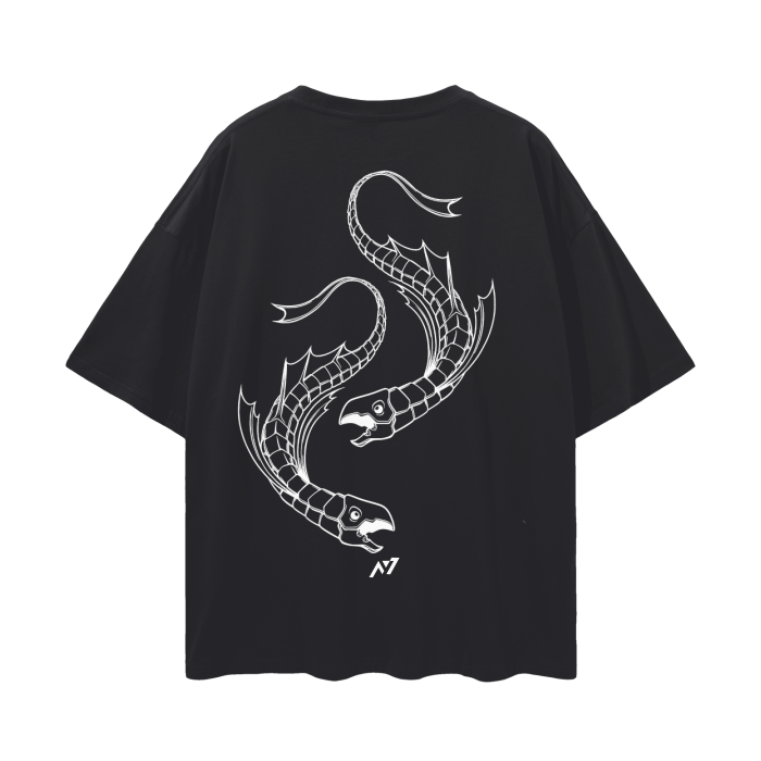 Camiseta de ropa urbana con pez de carisma oscuro