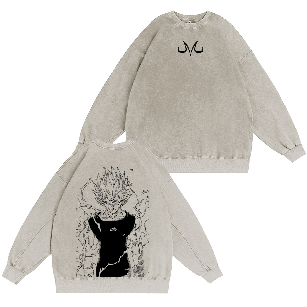 Camiseta/Sudadera/Sudadera con capucha desgastada de Dragon Ball Z