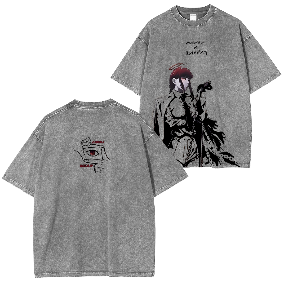 Camiseta con retrato de Makima de Chainsaw Man