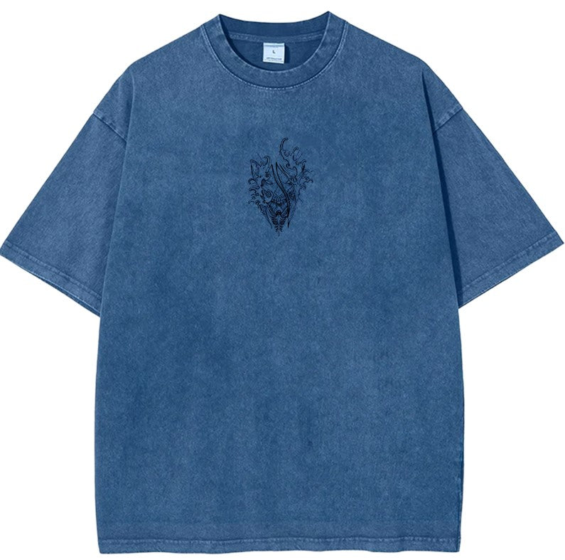 T-shirt unisexe délavé L'Attaque des Titans