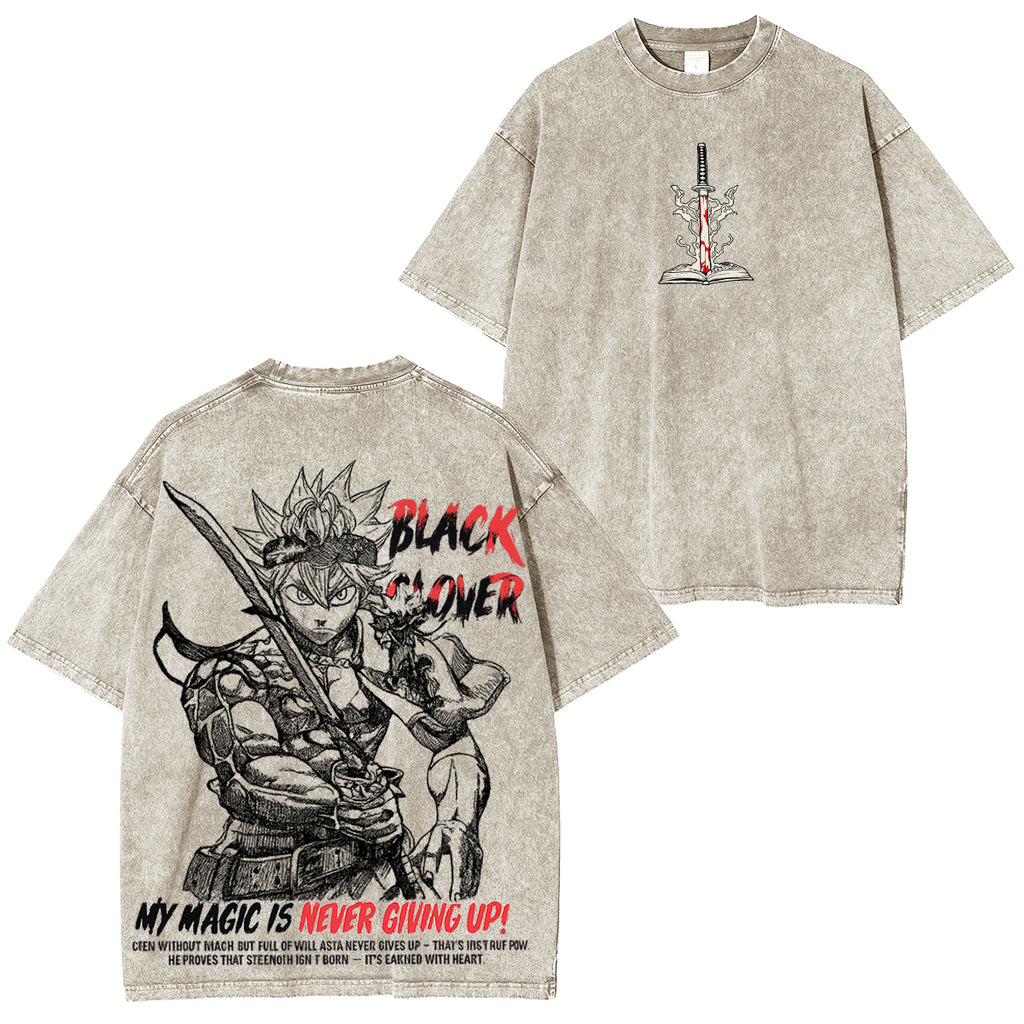 Camiseta de anime Asta Black Clover