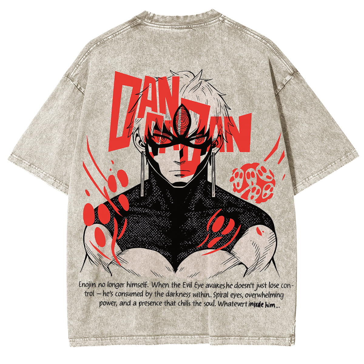 Camiseta lavada unisex Dandadan