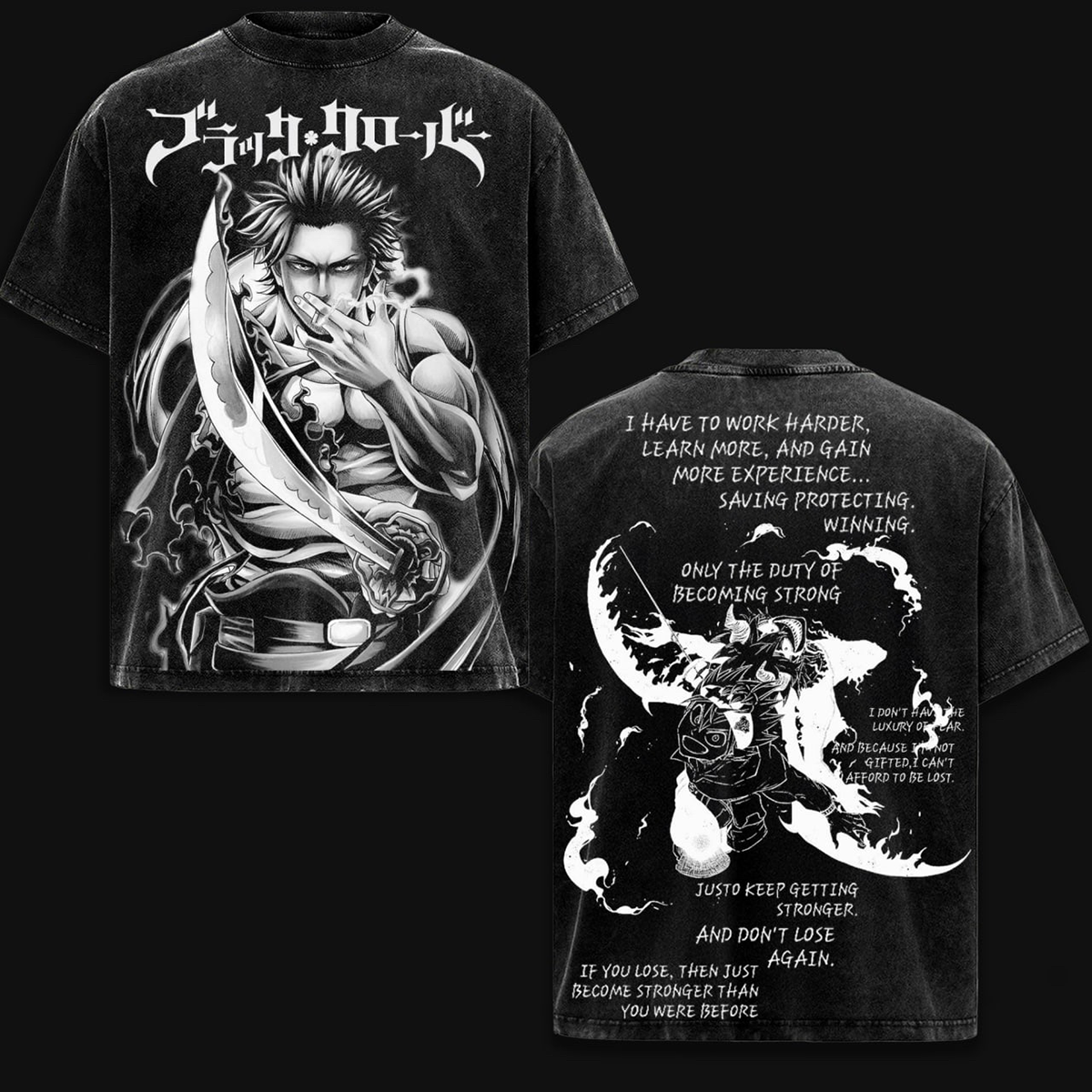 Black Clover  Washed T-shirt/Crewneck/Hoodie