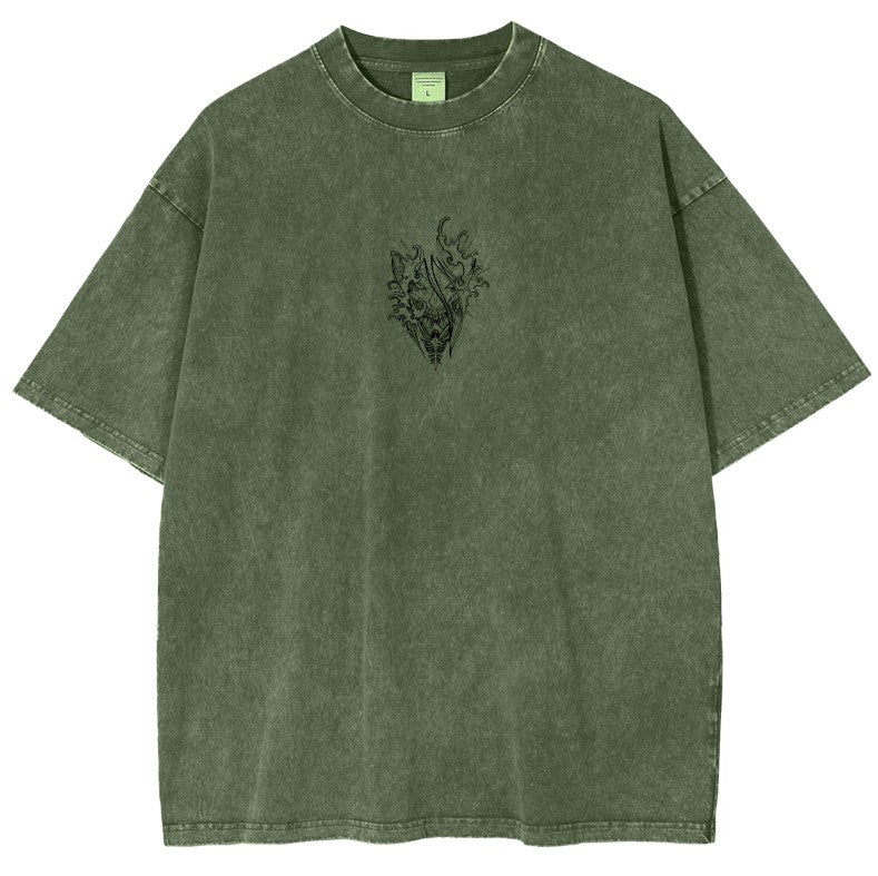 T-shirt unisexe délavé L'Attaque des Titans