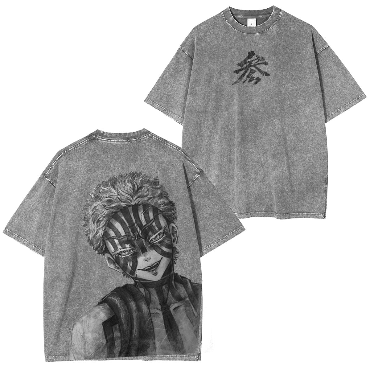 Demon Slayer: Kimetsu no Yaiba. Vintage washed T-shirt/Crewneck/Hoodie
