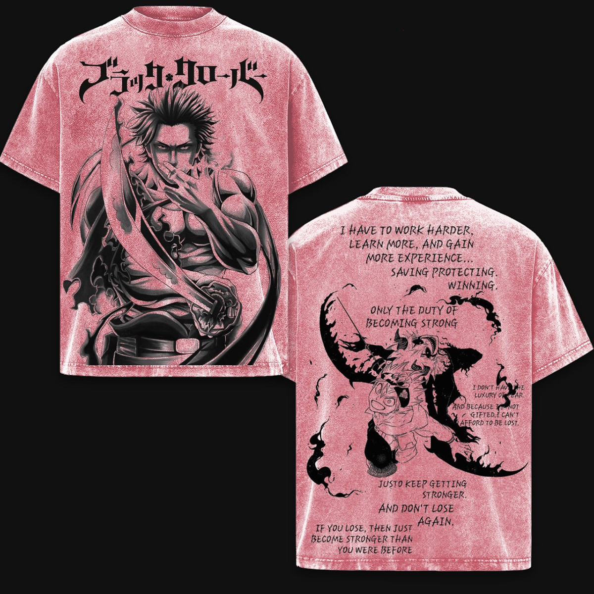 Black Clover  Washed T-shirt/Crewneck/Hoodie