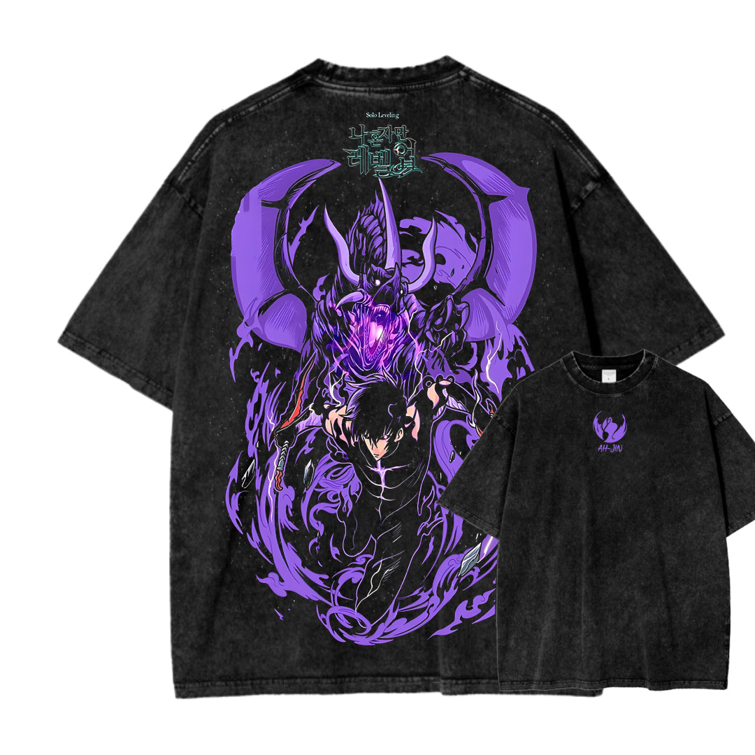 solo leveling Camiseta Unisex Lavada 2502007467
