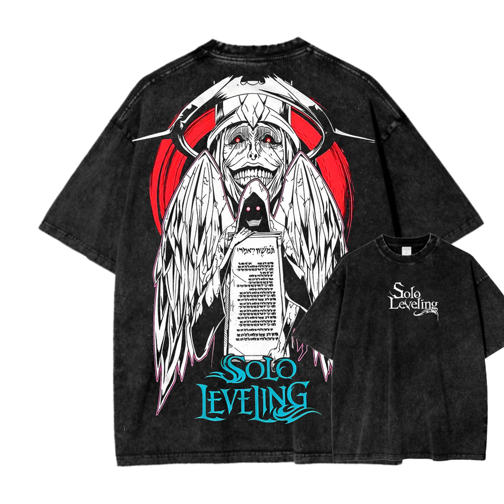 solo leveling Unisex Fit Washed T-Shirt 2502007479