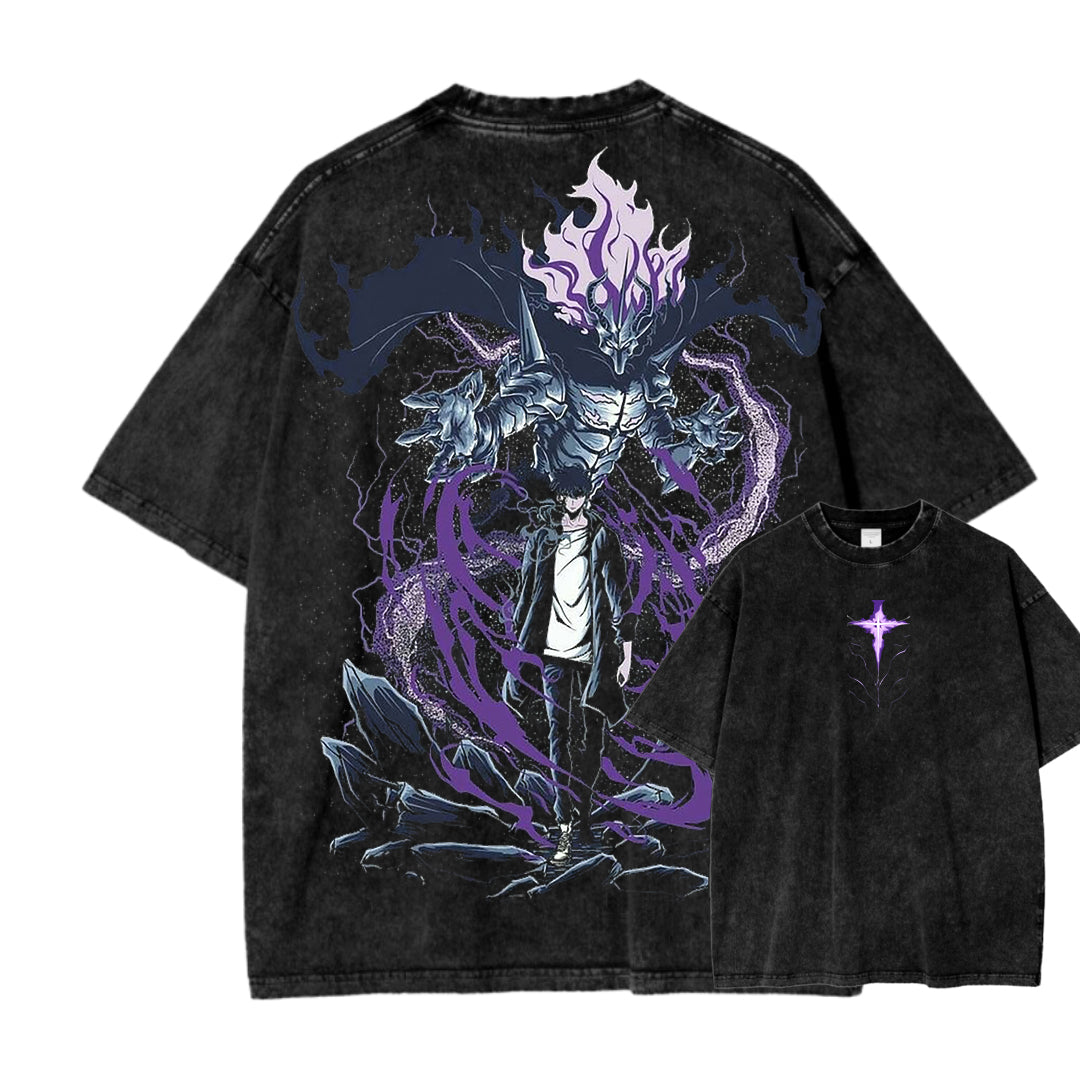solo leveling Camiseta Unisex Lavada 2502007484