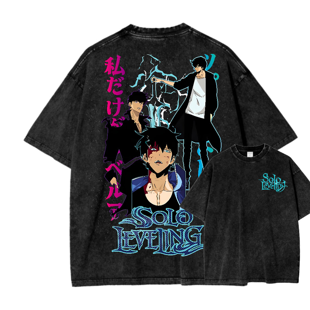 solo leveling Camiseta Unisex Lavada 2502007534