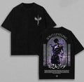 T-shirt unisexe délavé imprimé Solo Leveling