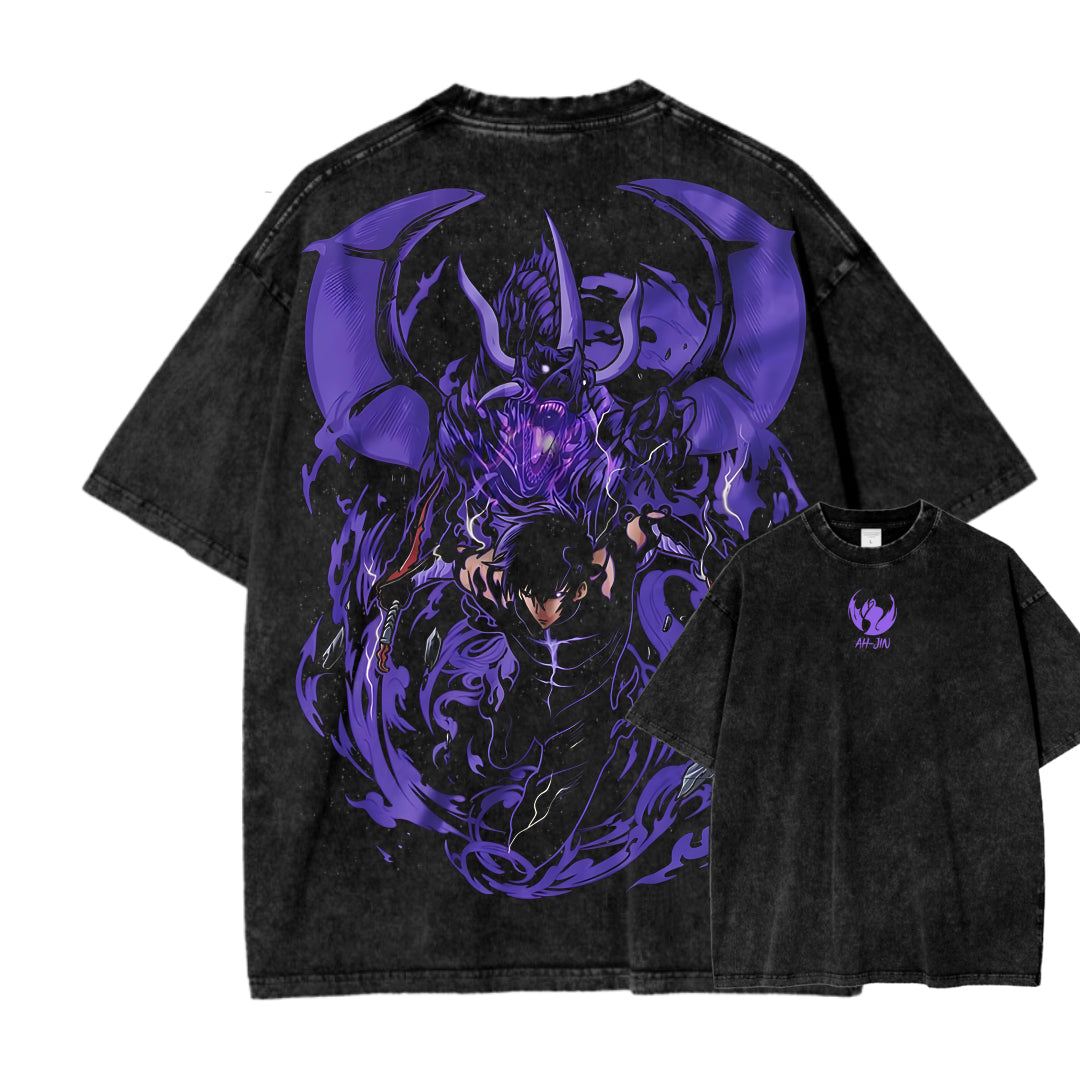 solo leveling Camiseta Unisex Lavada 2502007601