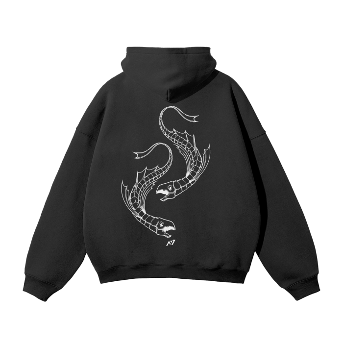 Sudadera con capucha de streetwear "Dark Charisma Fish"