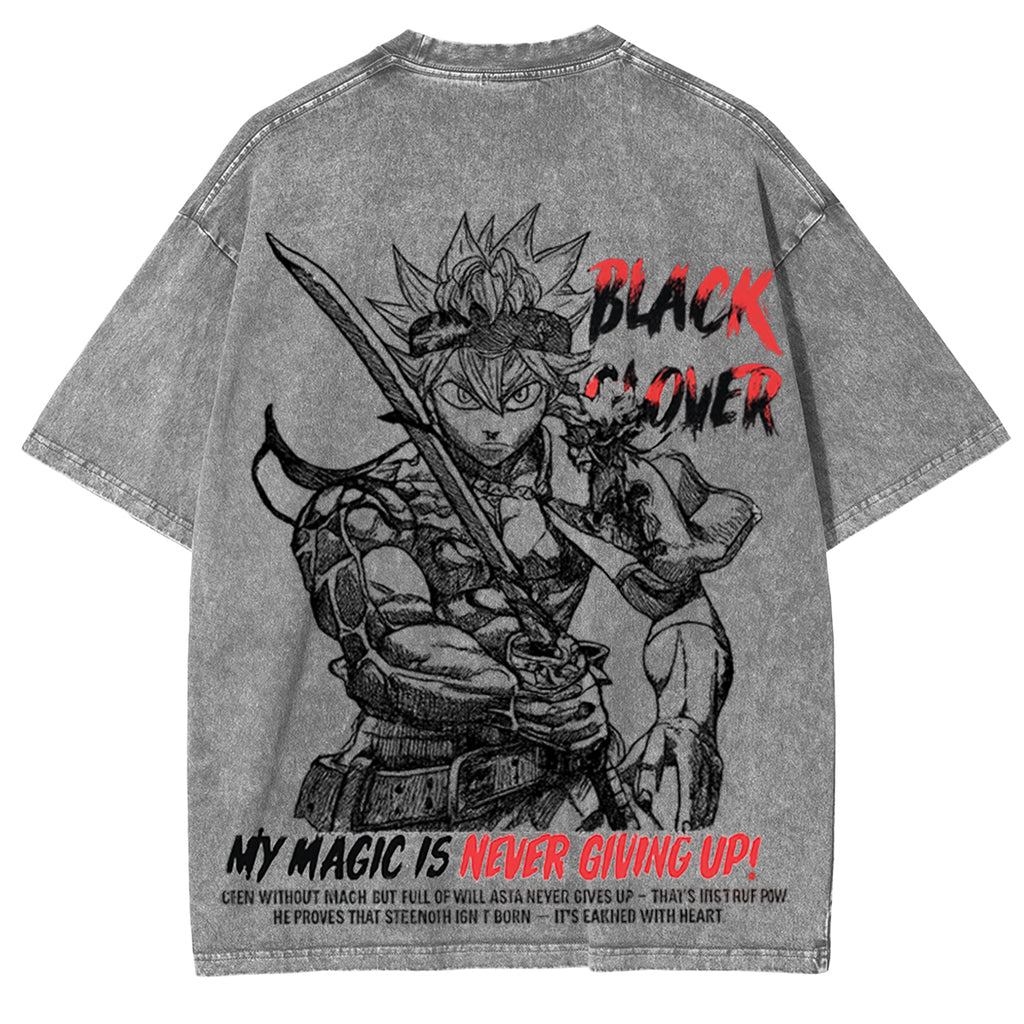 Camiseta de anime Asta Black Clover