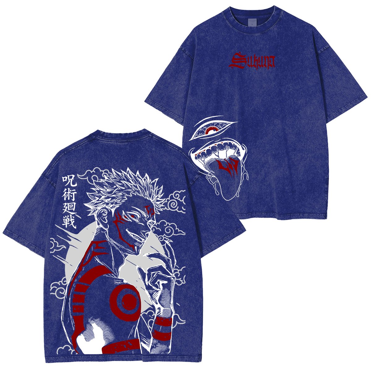 Camiseta/Sudadera/Sudadera con capucha Lavado Jujutsu Kaisen Sukuna