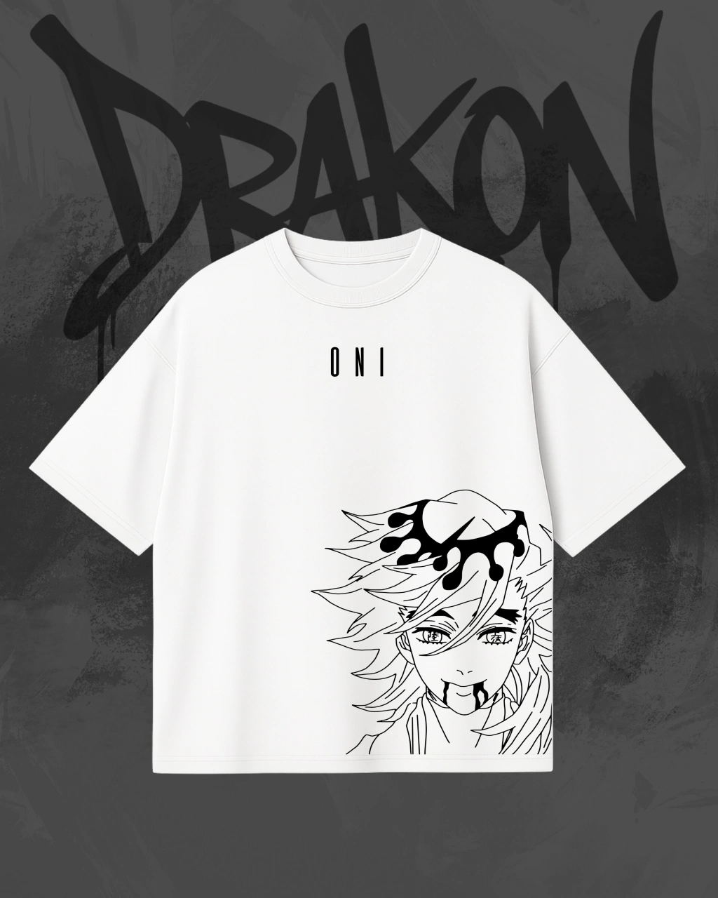 Camiseta unisex lavada Demon Slayer Doma Anime