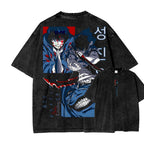 solo leveling Unisex Fit Washed T-Shirt 2502007472