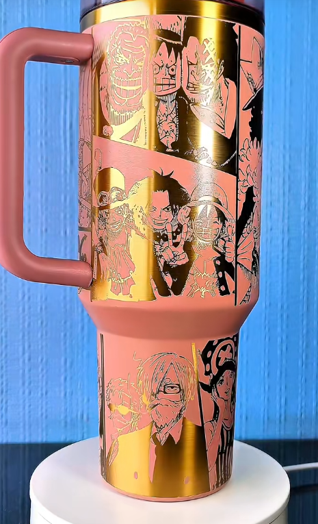 One Piece Themed engraved Stanley Tumbler Cup