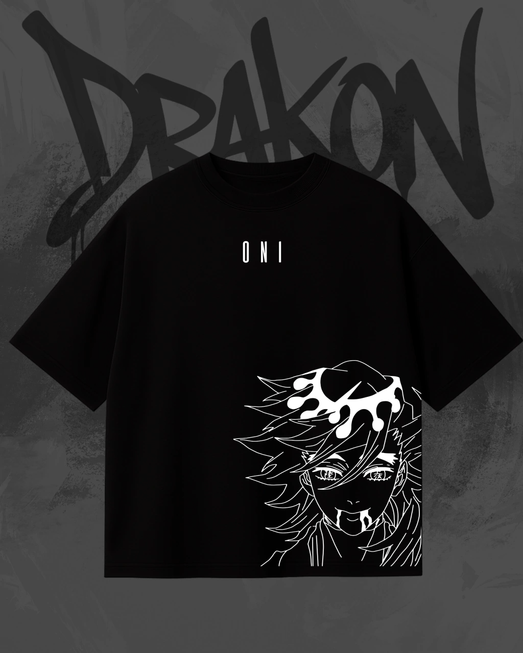 Camiseta unisex lavada Demon Slayer Doma Anime