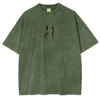 T-shirt en coton délavé animé Solo Leveling de Sung Jin Woo, édition limitée rétro