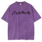 Black Clover Vintage Washed Oversize T-Shirt