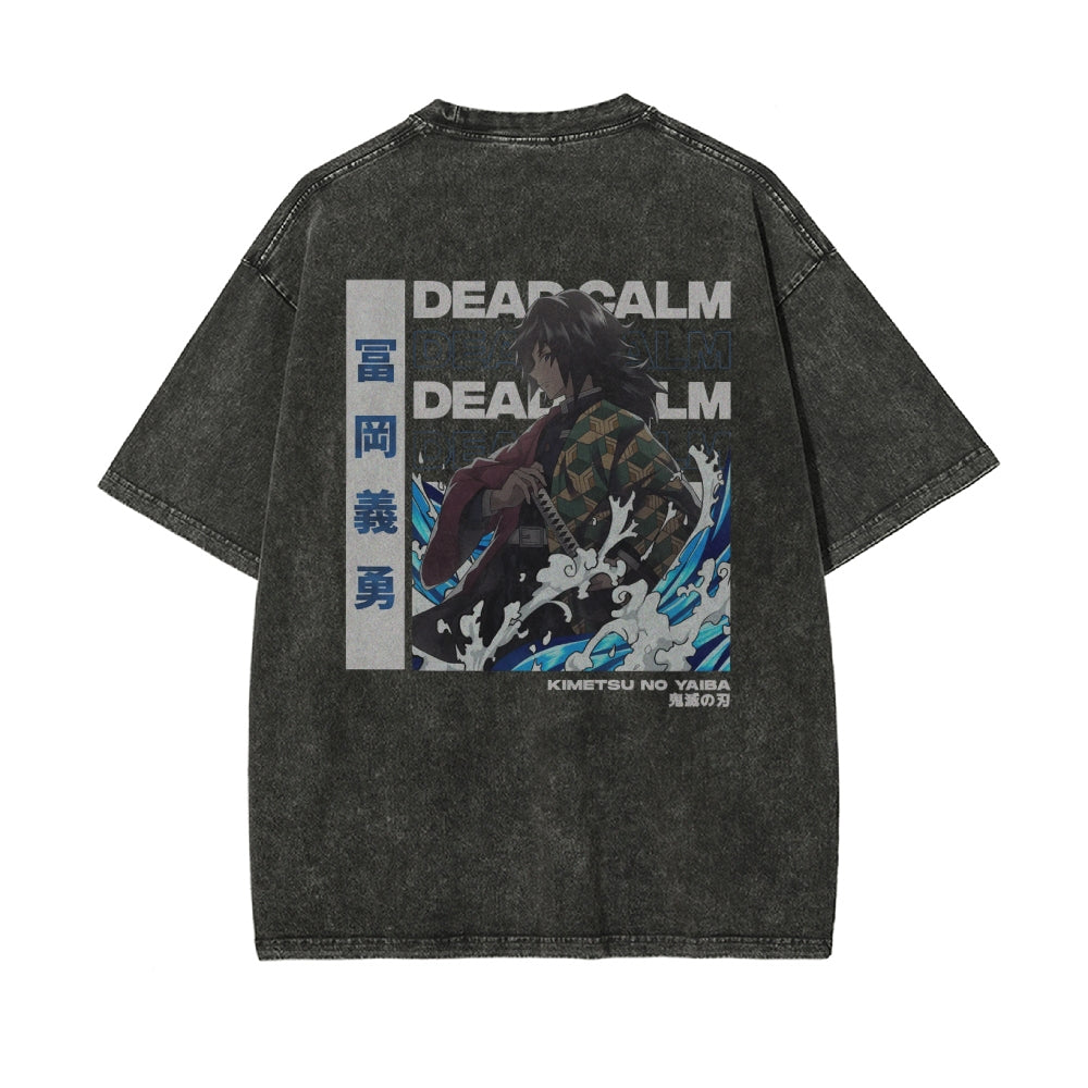 OG Giyu Tomioka Vintage Oversized T-Shirt | Demon Slayer