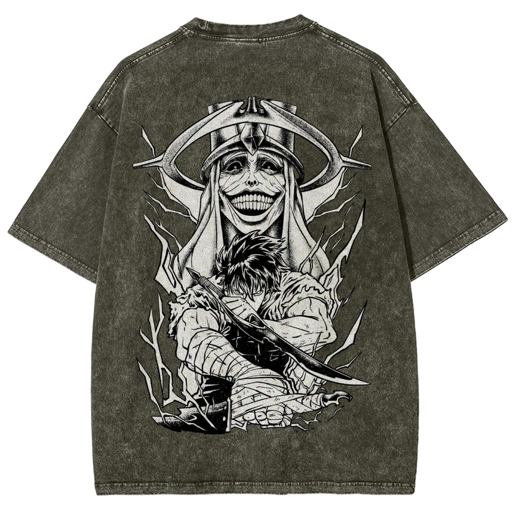 Solo Leveling Unisex Fit Washed T-Shirt