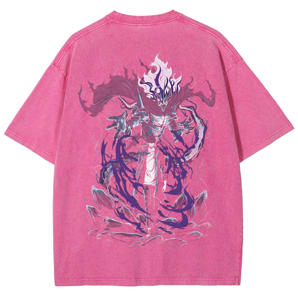 Solo Leveling Unisex Fit Washed T-Shirt