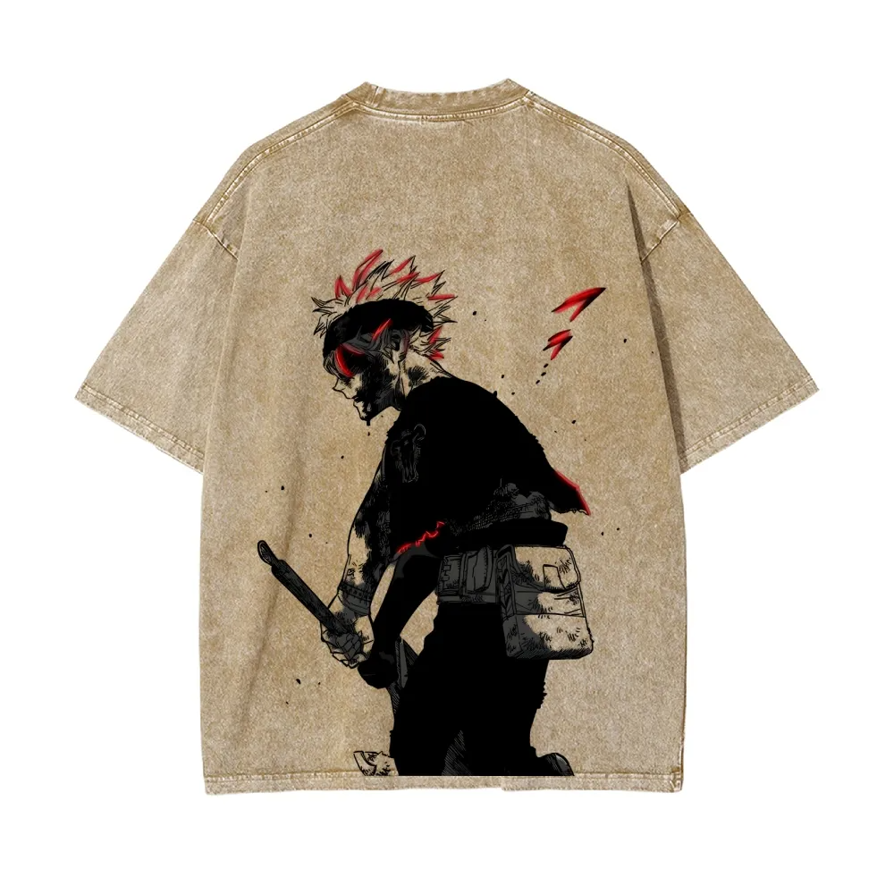 Black Clover Vintage Oversized T-Shirt