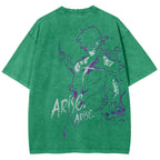 T-shirt délavé coupe unisexe Solo Leveling 2501009734