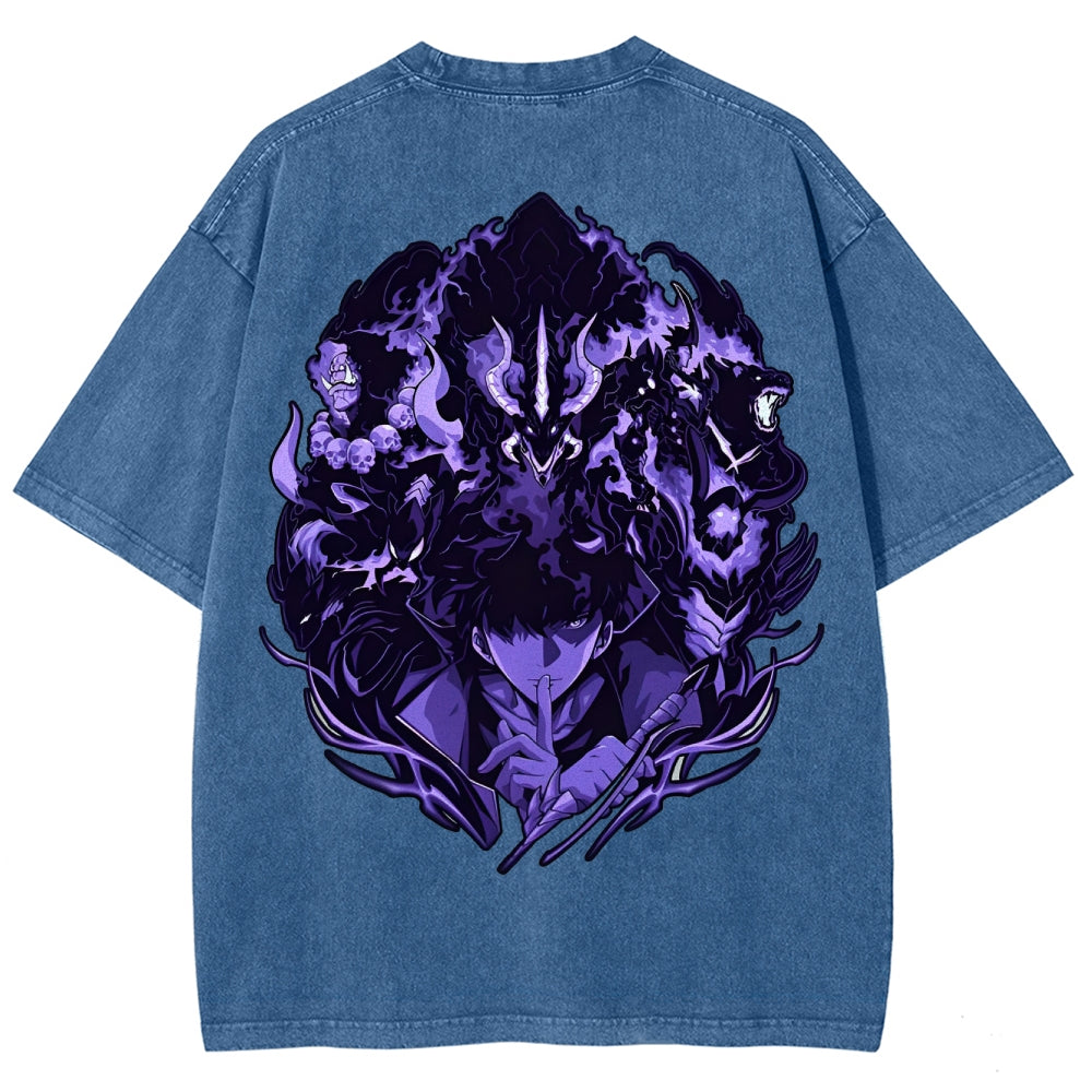 solo leveling Camiseta lavada unisex 2501009735