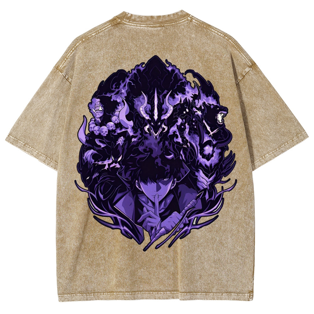 solo leveling Camiseta lavada unisex 2501009735