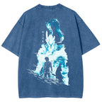 solo leveling Unisex Fit Washed T-Shirt 2501009736