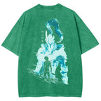 solo leveling Unisex Fit Washed T-Shirt 2501009736