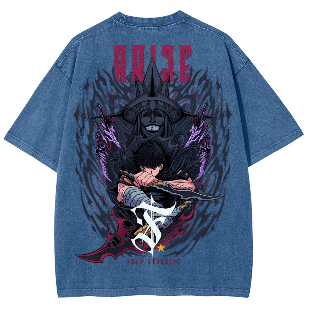 solo leveling Camiseta Unisex Lavada 2501009744