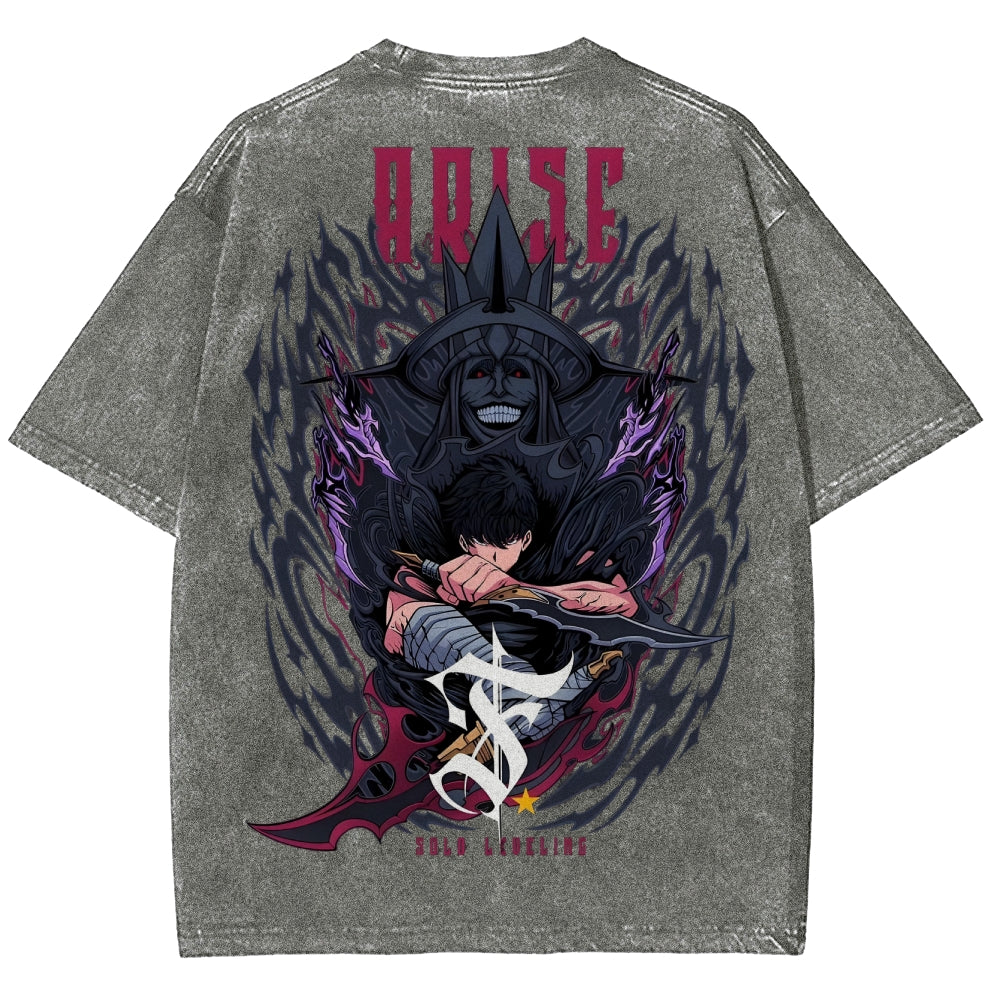 solo leveling Camiseta Unisex Lavada 2501009744
