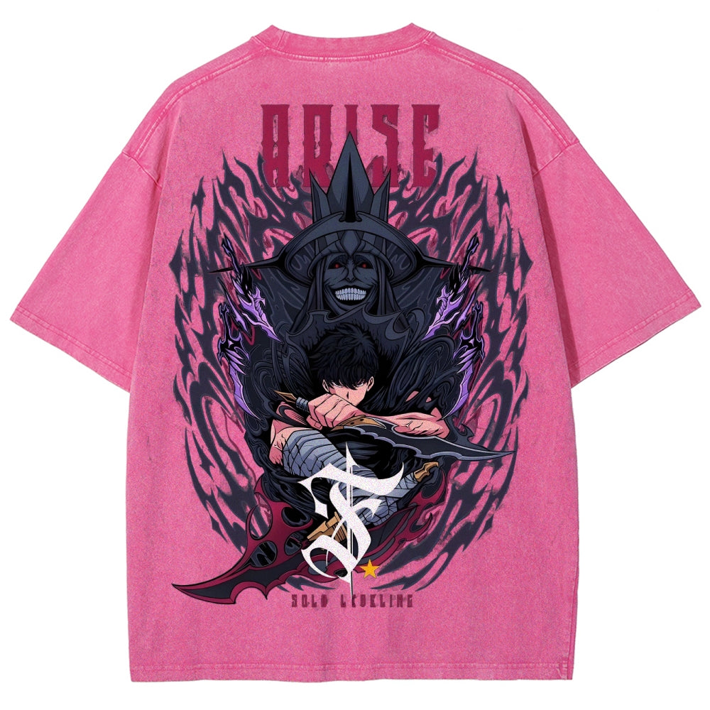 solo leveling Camiseta Unisex Lavada 2501009744